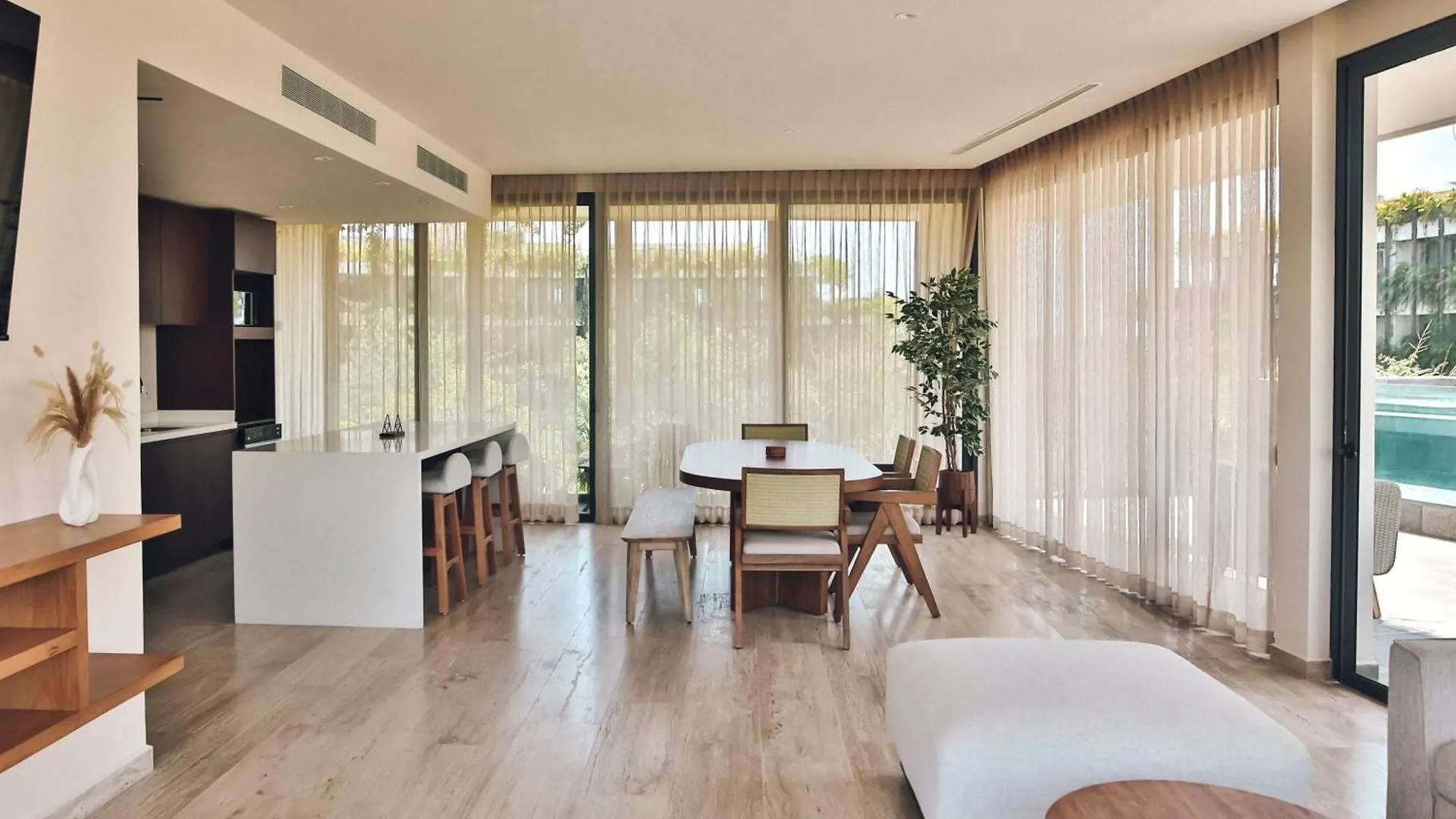 Lux Apartment Free Beach Shuttle,Gym,Private Pool 图卢姆 墨西哥
